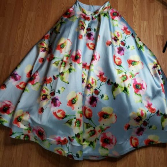 Jovani 2PC Prom Floral Prom Ball Gown - Picture 9 of 12